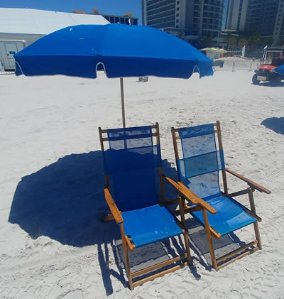 Beach chair and umbrella rentals on Clearwater Beach image