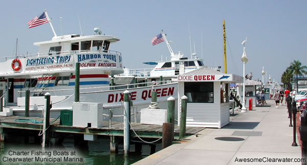 Charter Boats at Clearwater Municipal Marina