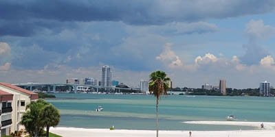 Overlooking the Intracoastal Waterway towards downtown Clearwater as the weather starts to change image